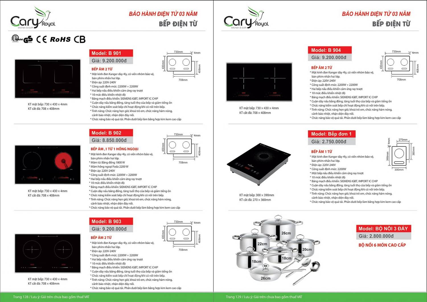 Thiết bị vệ sinh CARY ROYAL Catalogue và Bảng giá mới nhất 2024 - 2025 /Page 65